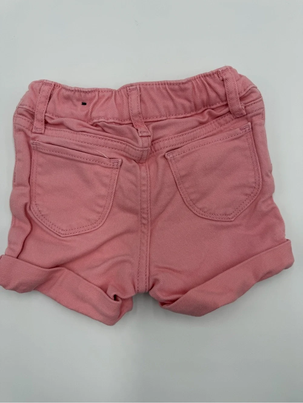 GAP Girls Pink Denim Rolled-Hem Cotton Shorts 4T